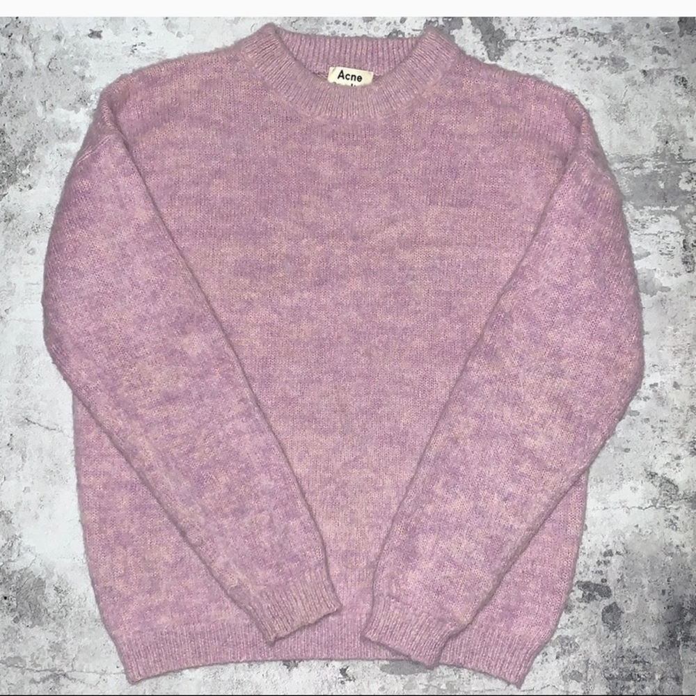 Acne Studios purple mohair pullover sweater M